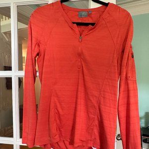 Athleta 3/4 zip pullover, large